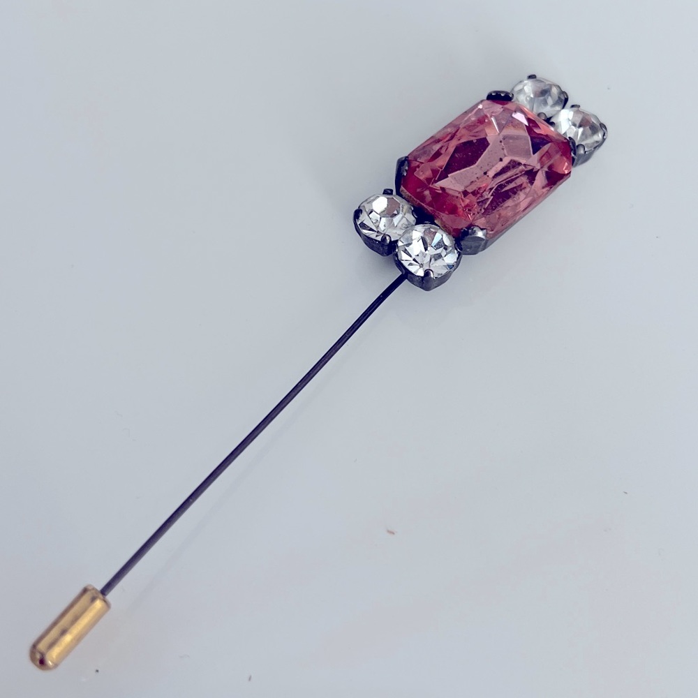 Antique Crystal Stick Pin